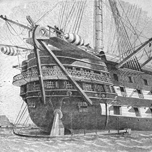 The Laying of the Atlantic Cable, 1857: H.M.S. Agamemnon... (1901). Creator: Unknown