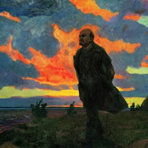Lenin in Razliv, 1934. Artist: Rylov, Arkadi Alexandrovich (1870-1939)