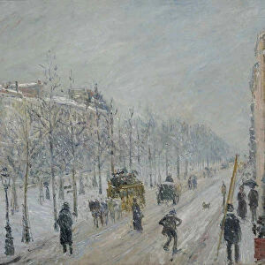 Les Boulevards, exterieurs, effet de neige, 1879. Creator: Pissarro, Camille (1830-1903)