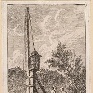 Les Soirees de Rome: Le Poteau, 1763-1764. Creator: Hubert Robert (French, 1733-1808)