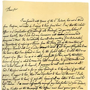 Letter from David Hume to Richard Davenport, 8th July 1766. Artist: David Hume