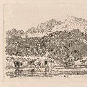 Liber Studiorum: Plate 21, View in North Wales, 1838. Creator: John Sell Cotman (British