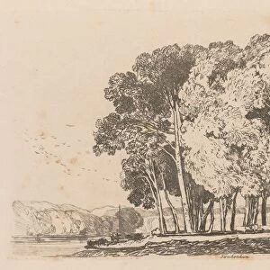 Liber Studiorum: Plate 3, Trees near Twickenham, 1838. Creator: John Sell Cotman (British