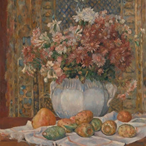 Still Life with Flowers and Prickly Pears, ca. 1885. Creator: Pierre-Auguste Renoir