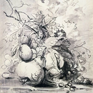 Still Life of Fruit, (1700 - 1749?). Artist: Jan van Huysum