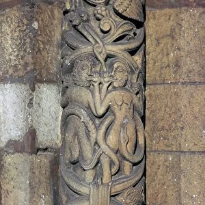Detail from Lincoln Cathedral, 12th century