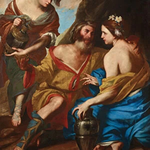 Lot and his Daughters, 1640s. Creator: Stanzione, Massimo (ca. 1585-ca. 1658)
