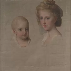 Luisa Maria (1773-1802) and Maria Amalia of Naples and Sicily (1782-1866), future French queen, 1782