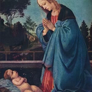 The Madonna Adoring the Christ Child, 15th century, (1910). Artist: Filippino Lippi