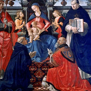 Madonna and Child enthroned with the Saints, 1483. Artist: Domenico Ghirlandaio