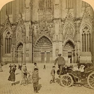 Main portal and elaborately ornamented facade, Cathedral, Cologne, Germany, 1902