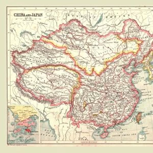 Map of China and Japan, 1902. Creator: Unknown