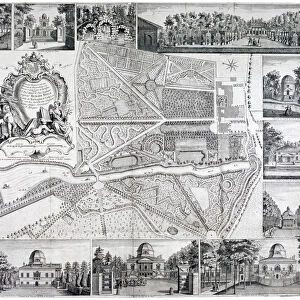 Map of Chiswick in the London borough of Hounslow, 1736. Artist: John Rocque
