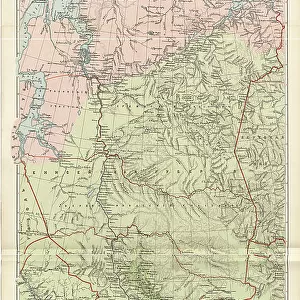 Map of Enisei Province, 1914. Creator: Resettlement Department of the Land Regulation and Agriculture Administration