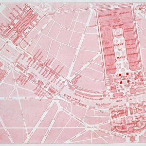 Map of the Paris Universal Exposition, 1900