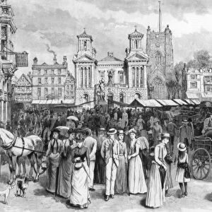 The market place, Kingston upon Thames, Surrey, 1890