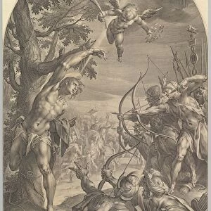Martyrdom of St. Sebastian, ca. 1600. Creator: Jan Muller