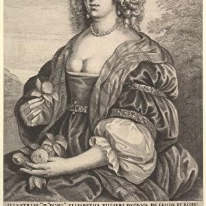 Mary Villiers, Dutchess of Lennox and Richmond, 1625-77. Creator: Wenceslaus Hollar