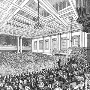 "May Meetings"in the Metropolis - interior of Exeter Hall, 1844