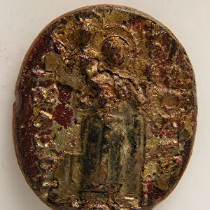 Medallion with St. Christopher (?), Italian, 13th century. Creator: Unknown
