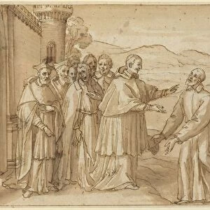 The Meeting of San Carlo Borromeo and San Filippo Neri, c. 1600. Creator: Unknown