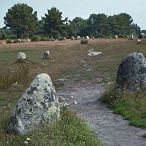 Megalithic alignments at Carnac, 34th century BC