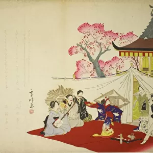 Meiji Dance Recital, 1880s. Creator: Sessei
