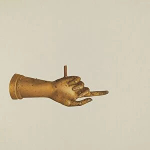 Metal Hand, c. 1937. Creator: Joseph Goldberg