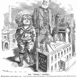 Print of The Model School, 1882 Print of The Model School, 1882