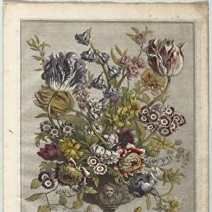 Twelve Months of Flowers: April, 1730. Creator: Henry Fletcher (British, active 1715-38)