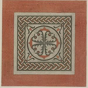 Mosaic pavement from the British Museum, Holborn, London, 1812