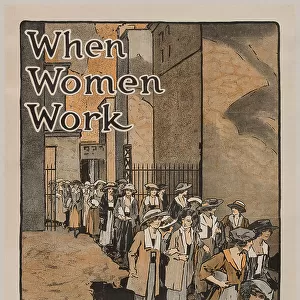 Movie Poster "When women work". The Women's Bureau, U.S. Department of Labor, 1921. Creator: Anonymous. Movie Poster "When women work". The Women's Bureau, U.S. Department of Labor, 1921. Creator: Anonymous