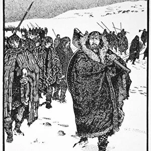 Murtough on his journey with the King of Munster in fetters, 941 (1913). Artist