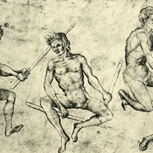 Four naked men, mid-late 15th century, (1943). Creator: Giovanni di Paolo