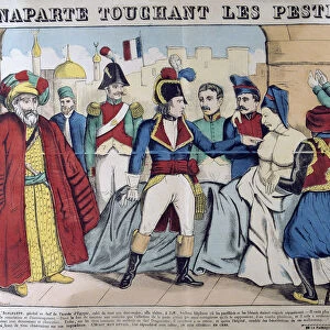 Napoleon Bonaparte Visiting the Plague Stricken of Jaffa, 11th March 1799, 19th century