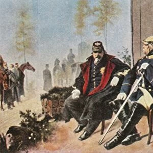 Napoleon III and Bismarck at the weavers cottage in Donchery, 2 September 1870, (1936)