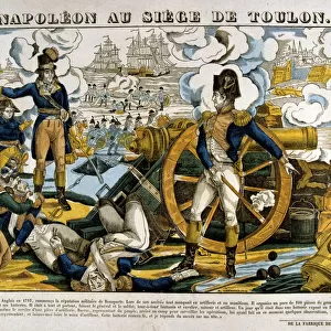 Napoleon at the Siege of Toulon, 1793, (19th century)