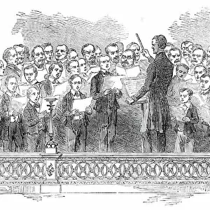 National Concerts at Her Majesty's Theatre - the Berlin Choir, 1850. Creator: Smyth