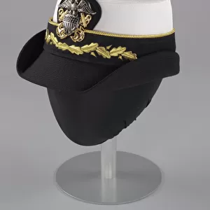 US Navy dress uniform hat worn by Admiral Michelle Howard, 1999