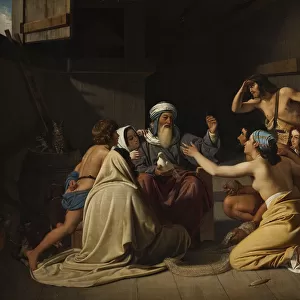 Noah and his family in the Ark, 1835. Creator: Blunck, Ditlev (Detlef) (1798-1854)