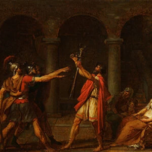 The Oath of the Horatii (Study), 1784. Artist: David, Jacques Louis (1748-1825)
