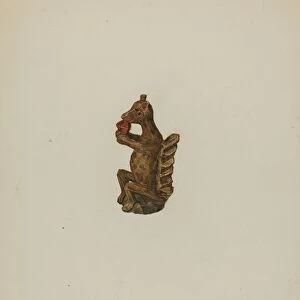 Pa. German Squirrel Figurine, 1935 / 1942. Creator: Arsen Maralian