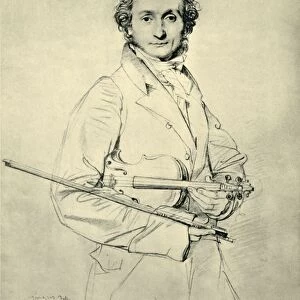 Paganini, Rome, 1819, (1943). Creator: Jean-Auguste-Dominique Ingres