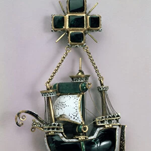 Pendant in form of a ship, early16th century