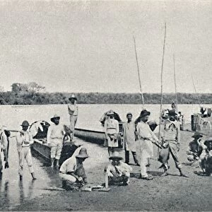Pesca no Rio Grande, 1895. Artist: Francisco Henszler