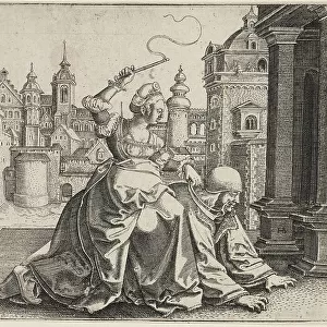 Phyllis and Aristotle, c. 1545. Creator: Hans Brosamer