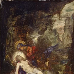 Pieta, c. 1876. Artist: Moreau, Gustave (1826-1898)