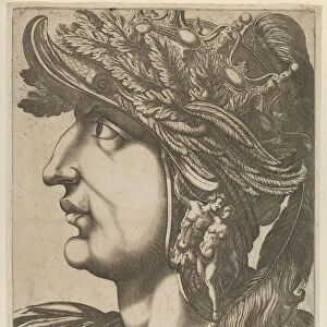 Plate 2: Octavian in profile to the left, from The Twelve Caesars, 1610-40. 1610-40