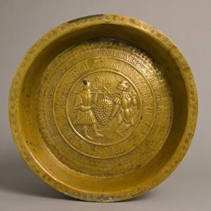Plate, Joshua and Kaleb, German, ca. 1500. Creator: Unknown