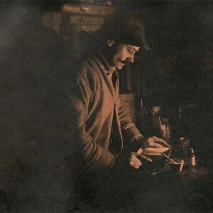 Ponting Developing a Plate in the Dark Room, c1910–1913, (1913)